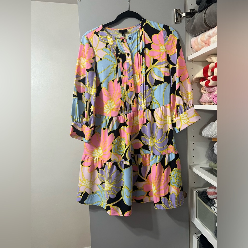 Who What Wear Shift Dress with pockets! Pucci designer inspired pattern, xs